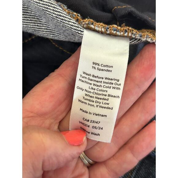 Talbots blue Flare jeans, 8P, normcore, staple, everyday, timeless, minimalist - Picture 7 of 7